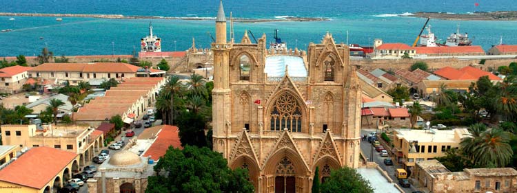 St Nicolas cathedral (Lala Mustafa Pasha Mosque) in Famagusta